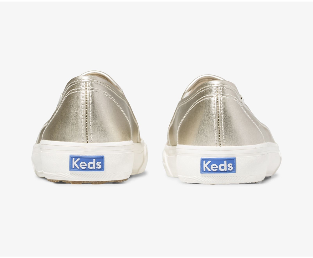 Slip Ons Keds Femme Doré - Double Decker Metallic - 910-XDRAYH